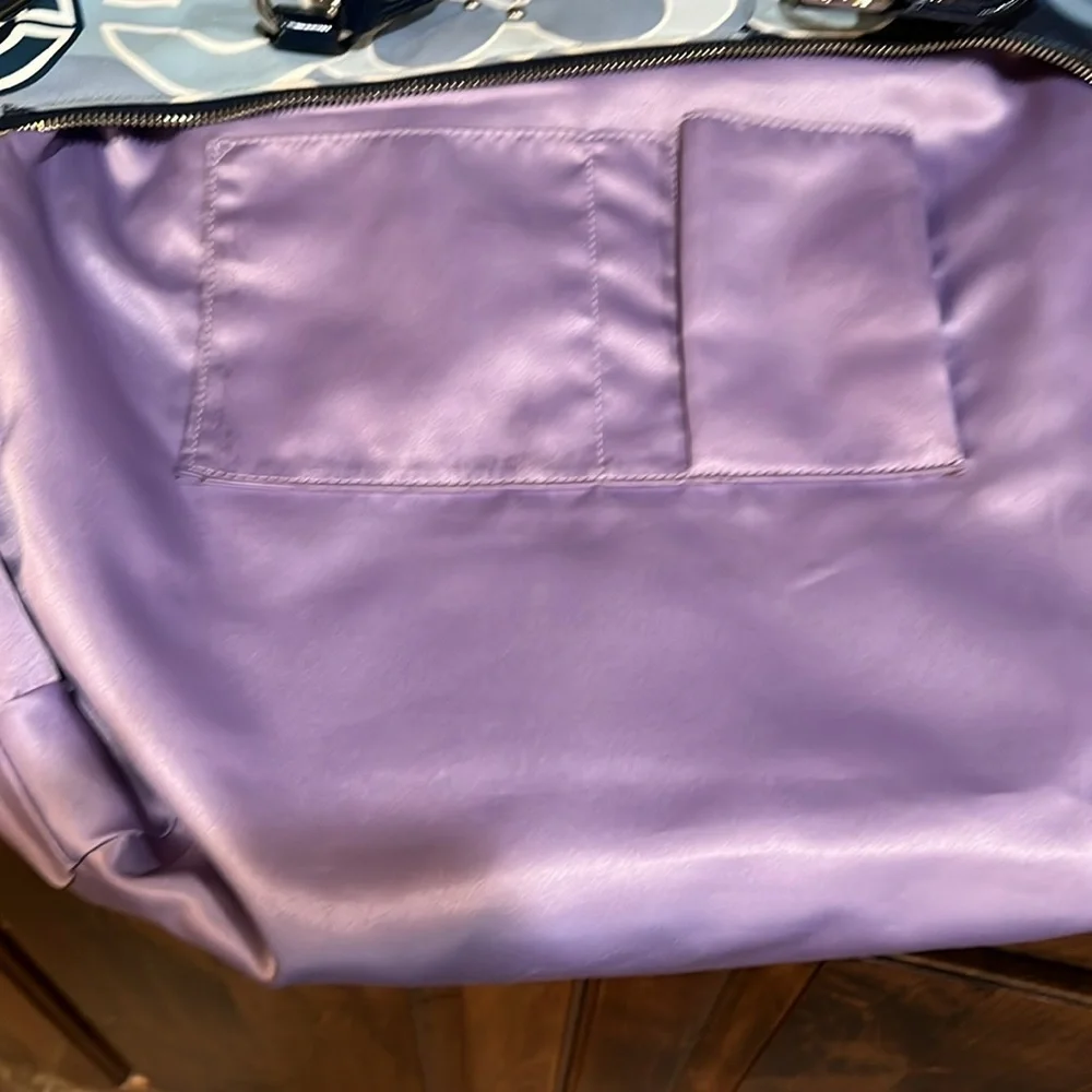 COACH POPPY EUC BLUE  APPLIQUE GLAM SET TOTE - Picture 12 of 13